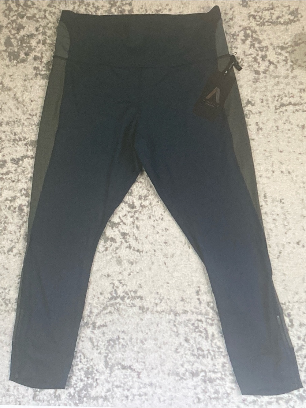 Athleta Navy Blue and Charcoal Gray Leggings